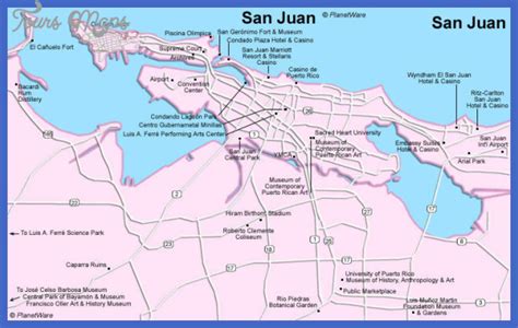 Large detailed map of San Juan .
